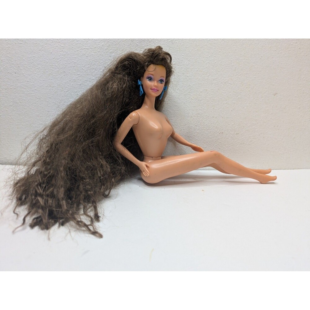 Barbie Mattel Totally Hair Teresa Fashion Doll Brunette Nude Vintage 90s TLC